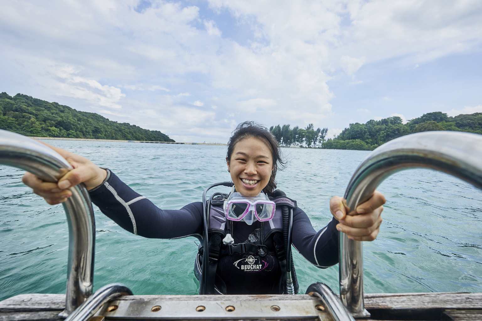 As a biodiversity manager at NParks, Ms Rebecca Loy monitors the health of Singapore’s marine and coastal habitats to ensure their survival amidst urban development.