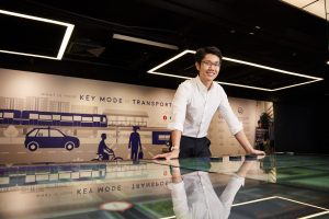 LTA scholar Lau Jie Jian at the Mobility Gallery