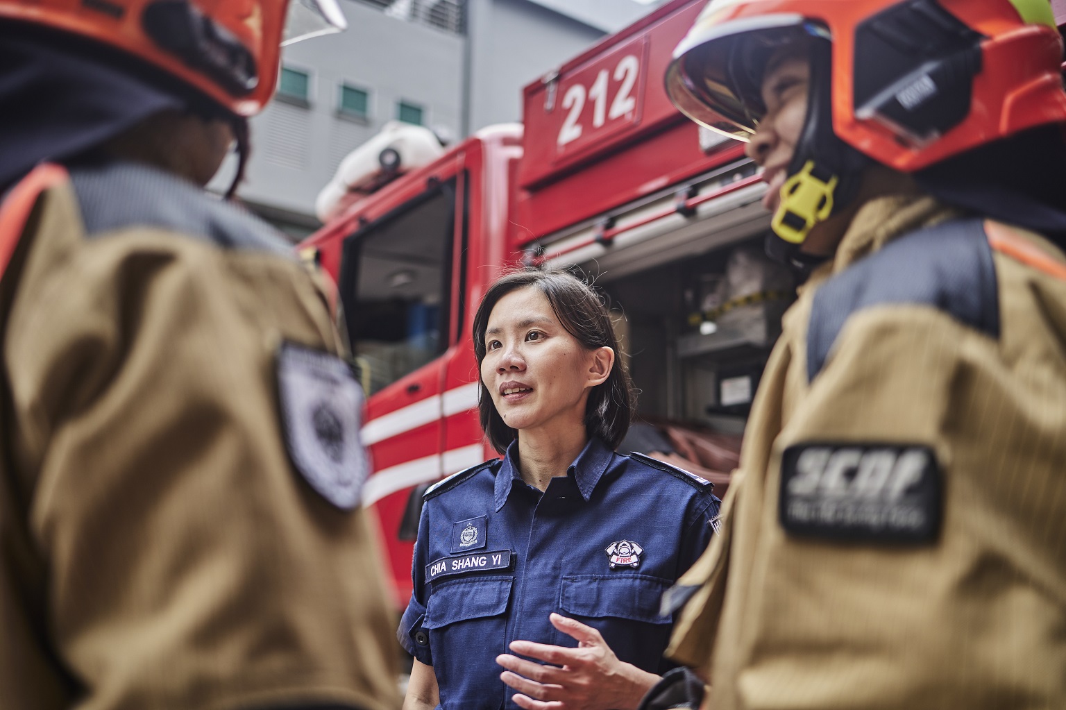 MHA Uniformed Scholarship (SCDF) recipient LTC Chia Shang Yi