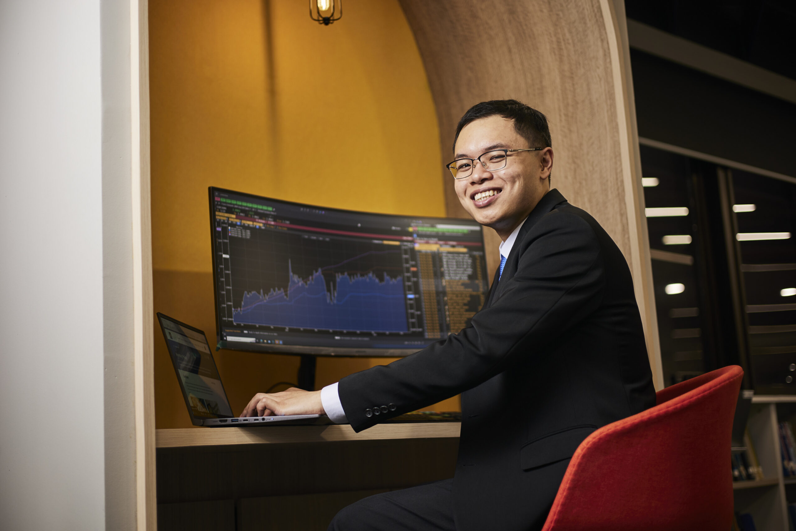 Fan Jia Rong helps to maintain stability in the Singapore dollar, which is important for medium-term price stability and sustainable economic growth. PHOTO: SPH MEDIA