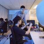 CID officer Gregory Kang in his digital lab working on cybercrime and scams with his team